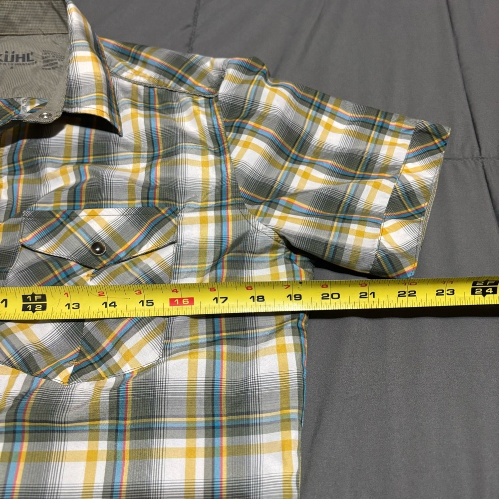 Kuhl Ion X Men's Pearl Sanp Plaid Short Sleeve Western Outdoor button‎ Shirt - S - Picture 4 of 12